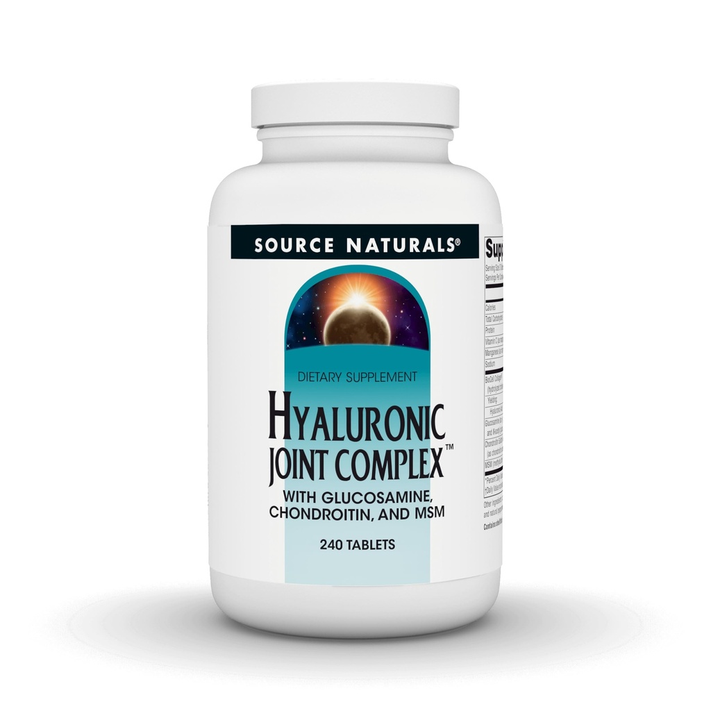源のGlucosamine、Chondroitin及びMSMの余分強さのNaturals Hyaluronicの接合箇所の複合体- 240のタブレット