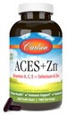 カールソン - ACES + Zn、ビタミンA、C、E +セレン&亜鉛、亜鉛、セルラーヘルス&免疫サポート、セレンマルチビタミン、抗酸化剤、360 Softgels