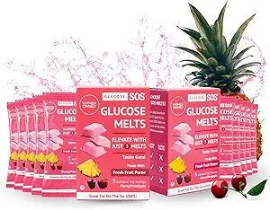 Glucose SOSの溶解はDextroseの粉の自然なフルーツのピューレの砂糖、Glucoseタブのような、10の個人15gのサービングのチェリー/パイナップルと溶ける速い代理のタブレットで作りました