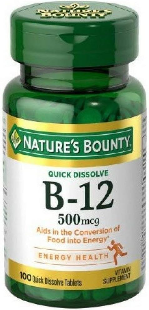 Nature's Bounty Vitamin B-12 500 mcg、100 ea(5のパック)