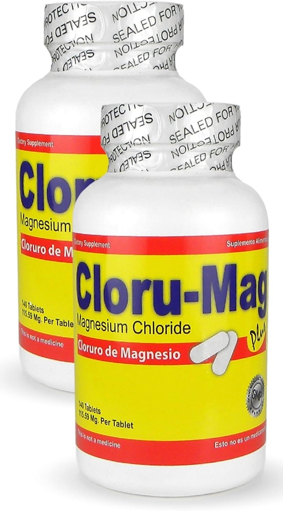 マグネシウム塩化物錠 - CLORU-MAG PLUS 2パック - (CLORURO DE MAGNESIO)