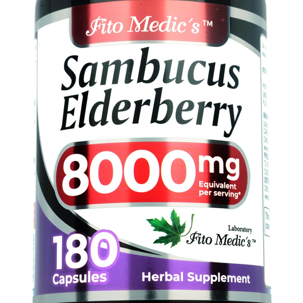 ラボ - エルダーベリー - サムブカスエルダーベリー8000mg、180カプセル - エルダーベリーカプセル - ブラックエルダーベリー - 免疫サポートサプリメント - 女性と男性のためのビタミン、超高吸収