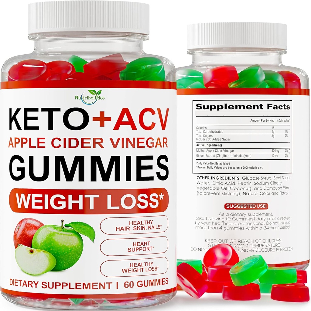 Keto ACV Gummies の減量-減量のための ACV Keto のグミー - Keto Gummy Supplement for Women and Men - Cleanse - Detox - Apple Cider Vinegar - Kelly Clarkson - 米国製