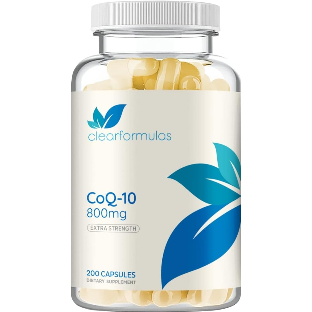 余分強さCoQ10 800mg -中心エネルギーおよび老化サポートのための速い吸収の補酵素Q10 800mgの有効な酸化防止剤-安定性が高いCoQ10のUbiquinoneの帽子-cGMP米国の実験室(100のサービング)でなされる