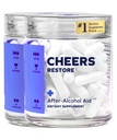 チェアーズ・リストア | DHM + L-Cysteine の補足 | 飲酒後よりよく感じて下さい & あなたの肝臓を支えて下さい | 24 線量 | ジヒドロマイリテイン、 Cysteine、Prickly の梨、B ビタミン、ジンジャー