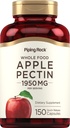 パイピングロックアップルペクチンカプセル | 1950 mg | 150 丸薬 | 栄養補助食品 | 非GMO、グルテンフリー