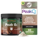 EarthNutri PeakO2ワークアウトサプリメント - プレワークアウト耐久性とアスレチックパフォーマンスのためのマッシュルームサプリメント - 添加剤なし、フィラーなし - スタミナ、強度と回復をサポート - 60 サービング