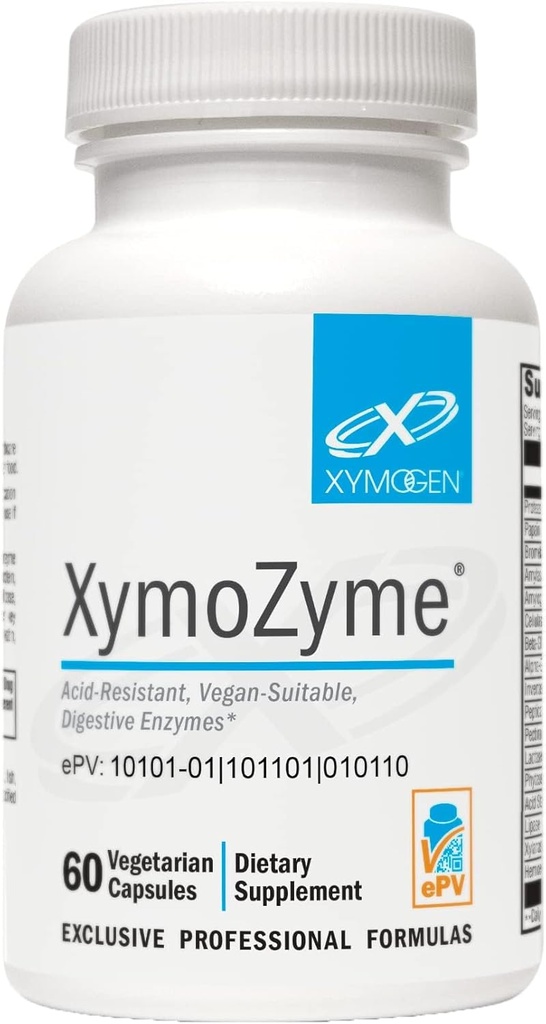 XYMOGEN XymoZyme - Protease&Bromelainで女性と男性のための消化酵素 - 耐酸性、Gut Health&Bloating救済のためのビーガン消化酵素(60カプセル)
