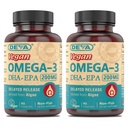 DEVAビーガンオメガ-3 DHA-EPA, マイクロ藻から, 遅延リリース, 90 ビーガンカプセル (パック 2)