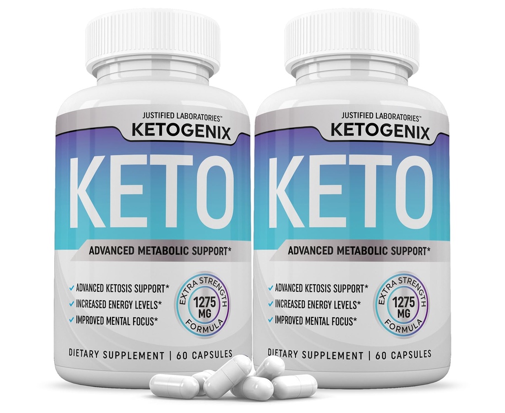 (2パック)Ketogenix Keto Pills 1275MG新しく改良された方式はApple Cider Vinegarの余分バージンのオリーブオイルの粉の緑茶の葉120のカプセルを含んでいます