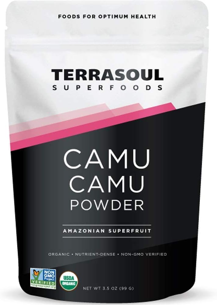 Terrasoul Superfoods Organic Camuパウダー、7 Oz(2パック) - 生 | ビタミンC | 免疫サポート