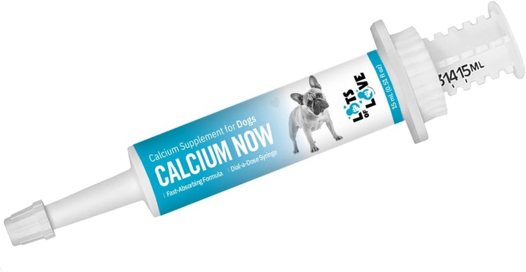 Calcium Now - 犬を助けるための経口カルシウム(15 ml) - 犬のためのカルシウムサプリメント - 犬のための繁殖器友好的なカルシウム - 愛ペット製品がたくさん