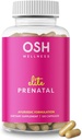 Ayurvedic Elite Prenatal Vitamins with Folate, Choline, Iron, Iodine & more | アメリカ製 | 最適なバイオアベイラビリティ | 赤ちゃんの成長と脳開発をサポート | 30日間供給 - OSH Wellness