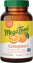 MegaFood Complex C - Vegan Immune Support Supplement with Vitamin C 250 mg, Made with Real Food Including Orange, Cranberry & Brown Rice, Gluten-Free, Kosher - 60 Tablets, 60 Servings