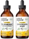 ワイルド&オーガニックターメリックチンチャー 4 fl oz & ダンデリオン ルートチンチャー 4 fl oz