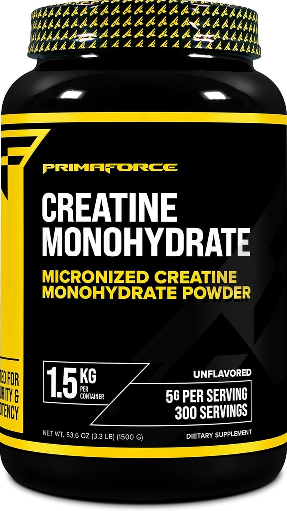 Primaforceのクレアチンの一水化物の補足– 1.5 KG - Micronizedの粉