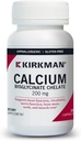 Kirkman - Calciumビグリシナートキレート200mg - 120カプセル - ビタミンD3なし - 強力な骨を維持するのに役立ちます - Hypoallergenic