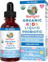 MaryRuth Organics Kids Probiotic Liquid Drops | USDA 消化器用有機プロバイオティクス | 年齢4 + 腸の健康と免疫サポート サプリメント | 全体的な健康 | 完全菜食主義者 | 1 Fl Oz
