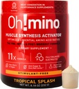 Oh!mino Essential Amino Acids Supplement. Tropical Splash, Stimulant-Free Powder. All 9 EAAs, BCAAs and The Perfect Amino for Workouts, Amino Energy, and to Build Muscle, and Recover Faster.