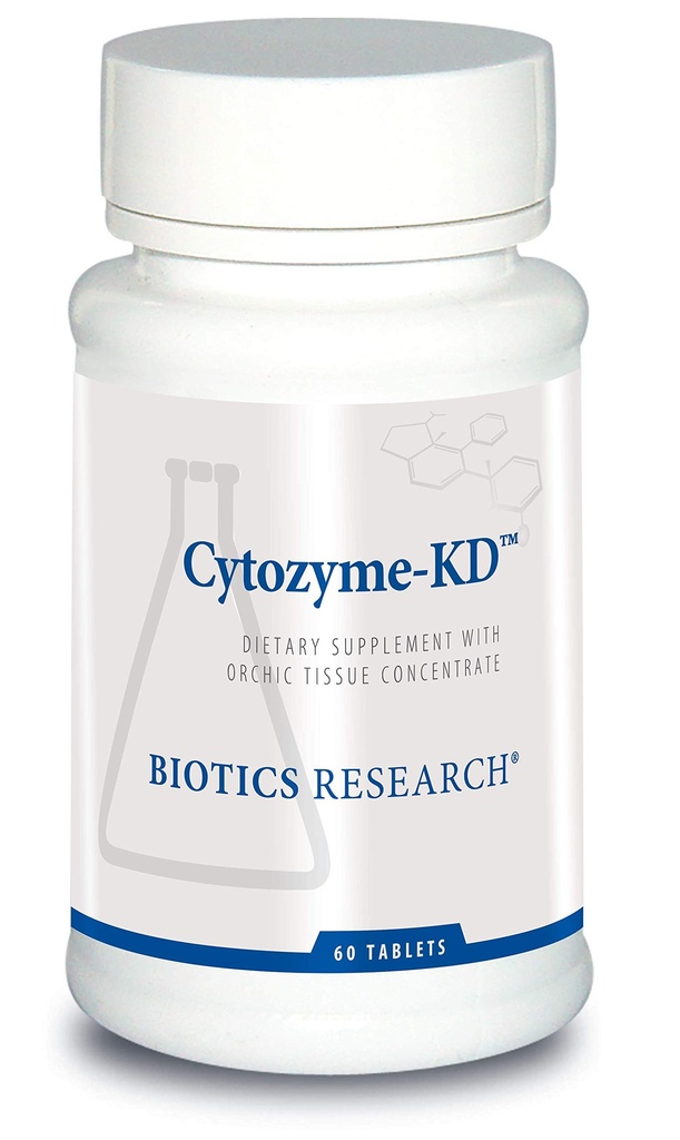 バイオティクスの研究 Cytozyme KD の Neonatal 腎臓、サポート 腎の健康、心の健康、SOD の Catalase、強力な酸化防止活動、60 のタブレット