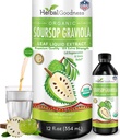 草のGoodness Soursop Graviolaの液体は12のFl Oz - 15X強さの有機性Guanábana Soursopの葉のエキスを腸の健康、細胞及び免疫サポートのSerene Soursopの低下-ビーガン、非GMO、米国製
