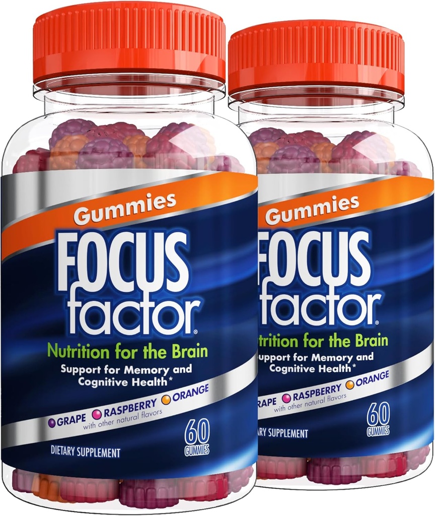 焦点の要因の向知性グミー、脳のための記憶補足、Phosphatidylserine、Bacopa、Huperzine A、60の計算、2のパック