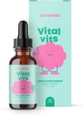 JoySpring Vital Vits - キッズ液マルチビタミン - 1 fl oz(30 サービング) | 子供のためのハーブ液ビタミン | 天然香料 | エルダーベリー、スピルリナとトドルマーマルチビタミン
