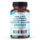 GABA、5-HTP L-Tryptophan Ashwagandha Chamomile L-テアニンマグネシウム - アメリカ製