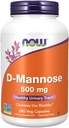 Now Foods D-mannose 500 mg,240 Veg Capsules