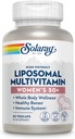 女性のためのSOLARAY Liposomal Multivitamin 50プラス, 鉄と吸収性を高めました, ビタミンD, ビタミンC, B12, ビオチン&その他, 免疫サポート&骨の健康, ビーガン, 30 サービング, 60 VegCaps