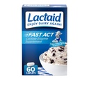 Lactaid の速い行為は耐久性の救助の小冊子、Lactase の酵素を Lactose の感受性、旅行のための単一のサーブの補足およびオンザ・ゴー、60 の計算によるガス、膨脹および Diarrhea を防ぐため乳状にします