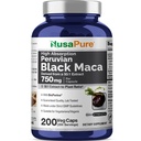 NusaPureブラックマカルート50:1抽出物、750mgは、キャップ当たり37,500mg 200ベジー相当(Vegan、非GMO)