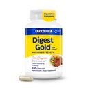 Enzymedicaのダイジェストの金+ ATProの最高の強さの酵素の方式は、Bloatingおよびガス、Amylase、Protease、LipaseおよびLactase、240のカプセルを含む14の主酵素を防ぎます