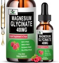 マグネシウムのGlycinateの液体の低下、骨のための純粋なマグネシウムのGlycinate 400mg、6Xの高い吸収物の液体マグネシウムの補足、ビーガン、非GMOのグルテンフリーの  30のサービング