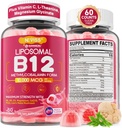 メチルB12のグミー5000のmcg/10000のmcg w/L-Methylfolate、B6、ライオンのマネのマニッシュルーム、CoQ10、マグネシウムのGlycinate、エネルギー、焦点のための余分強さのLiposomalのビタミンB12の複合体及び免除1Pack