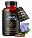 Bacopa、有機性脳ブースター、向知性脳の補足、Bacopa Monnieri/Brahmi、精神的鋭さ、焦点、記憶および認知ウェルネス、120カプセル500mg、2か月の供給