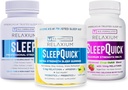 Relaxium Sleep | 60 Capsule+ Sleep Quick Melts + Gummies(ファミリーパックスリープバンドル)