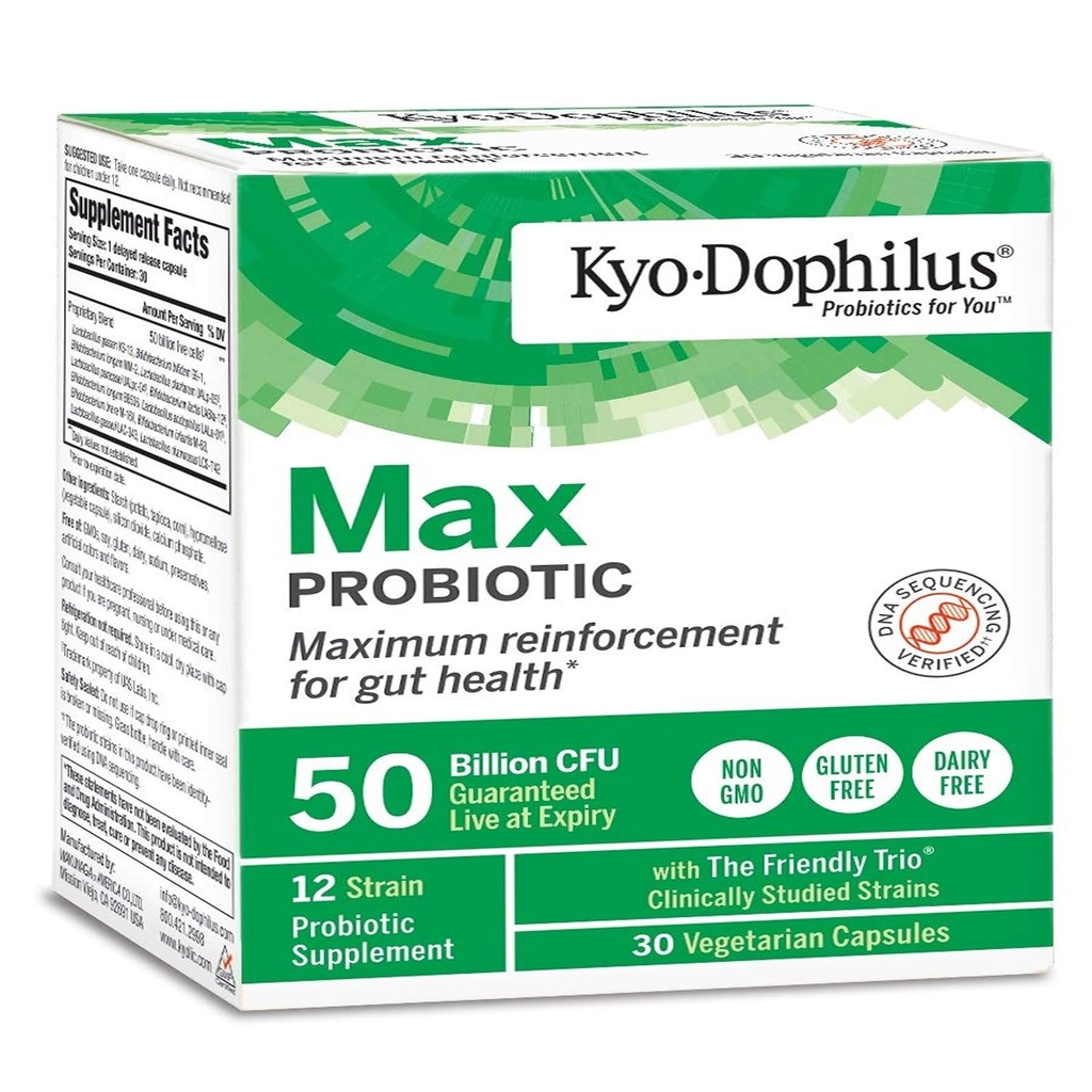 Kyo-Dophilusの最高のプロバイオティクス、30のベジタリアンのカプセル