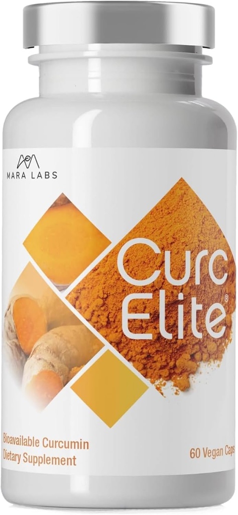 Mara Labs CurcElite Curcumin | ターメリックエキス95% クルクミノイド | ヴィーガン、ノーフィラー、非GMO | 60 ビーガンカプセル