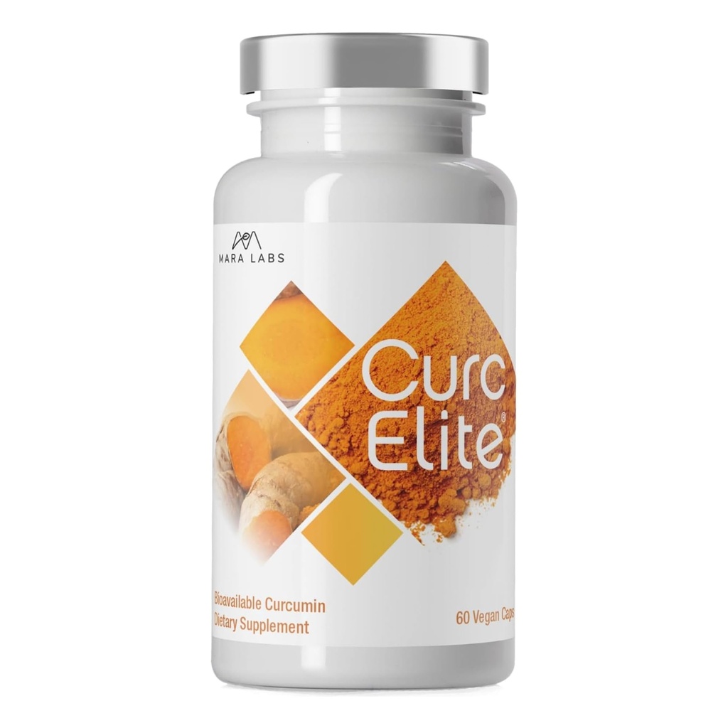 Mara Labs CurcElite Curcumin | ターメリックエキス95% クルクミノイド | ヴィーガン、ノーフィラー、非GMO | 60 ビーガンカプセル