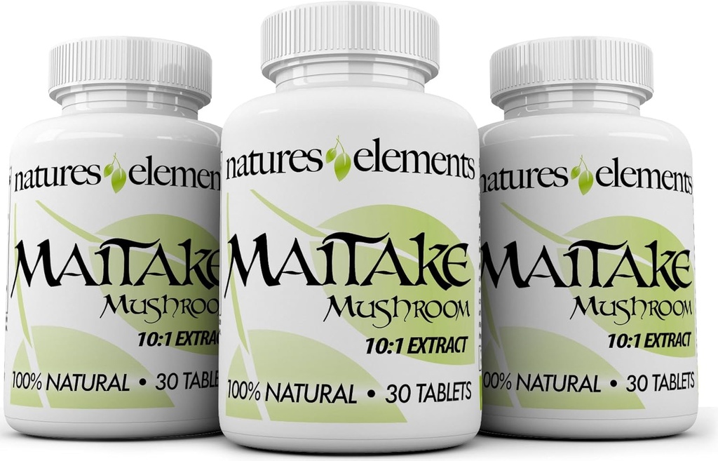 Maitakeのきのこの– 3のパック– 10:1のエキス– 500mgのタブレット–標準化された30%の多糖類– 1か月はそれぞれ–100%の自然、ベジタリアンの金庫供給します