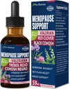 黒いコホッシュMenopauseサポート低下、PhytoestrogenはW/Red Clover、Motherwort及びSt. John's Wortのエキスを熱いフラッシュ、夜汗及び慰め補います。 シミフィガパラメノポジア 2oz