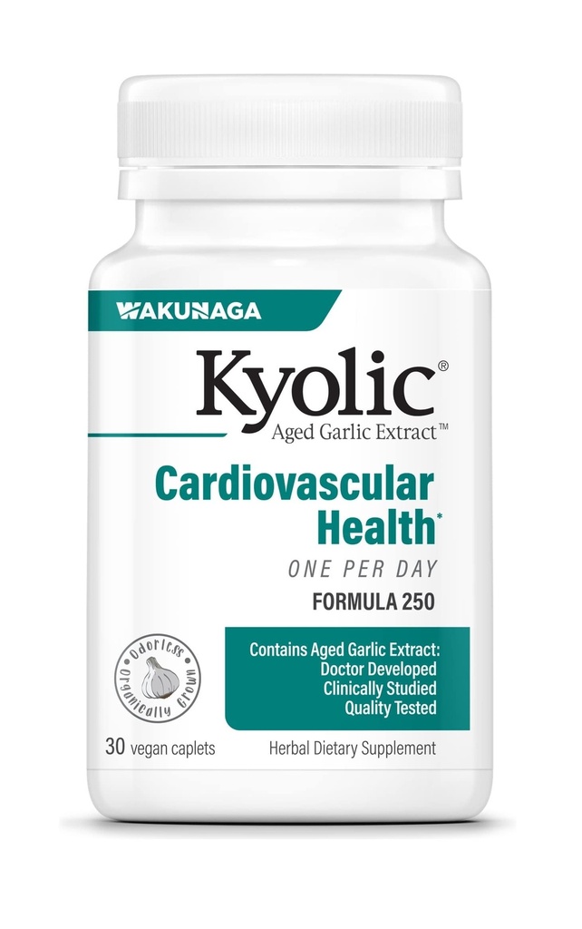 Kyolicはニンニクのエキスの方式250の心臓血管を老化させました