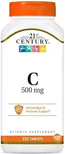 21st Century Vitamin C, 500 mg, 250 Tablets