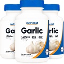 Nutricost Garlic 1000mg、240 Softgels (3 ボトル) - 無臭、プレミアムグルテンフリーサプリメント