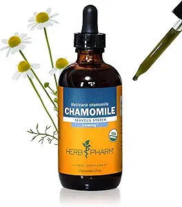 ハーブ Pharm は Nervous システム サポートを Calming のための有機性 Chamomile の液体のエキスを 4 つの Ounce 証明しました