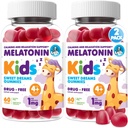 ログイン 子供のためのMORITZ Melatonin, ビーガン睡眠補助食品低砂糖と, 大人と子供Melatonin Gummiesとイチゴ味, 年齢のために 4+, 60 カウント