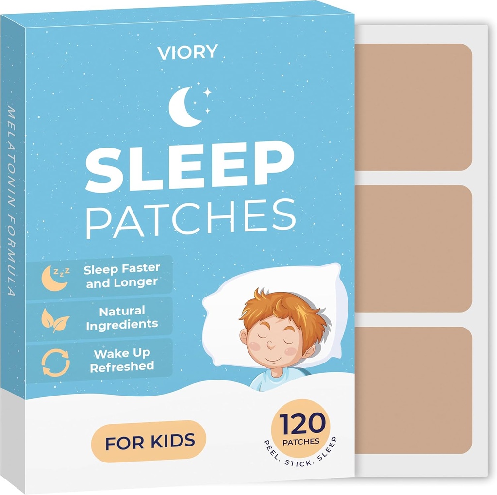 子供の余分な強さのためのVIORY 120の睡眠パッチ - 速い行為、100%の自然な原料、皮に優しく及び男の子のための睡眠のステッカーを適用すること容易