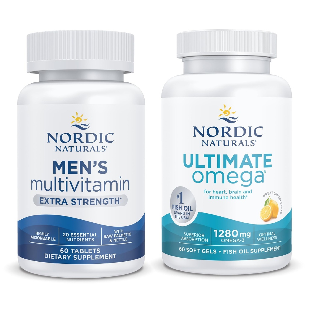 Nordic Naturalsスターターパック - メンズマルチビタミンエクストラ強度、究極のオメガ