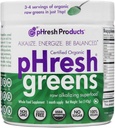 pHresh Greens Raw Alkalizing Superfood Greens Powder - 1 Month Supply | Gluten-Free | Natural Enzymes | Raw Nutrients | Approved for Intermittent Fasting and Keto Diets | 5 Ounces